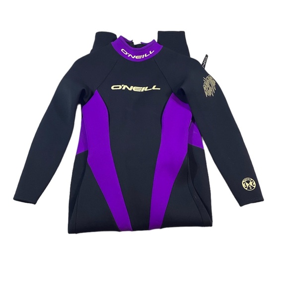 O’Neill Size 10 Reactor Wetsuit O’Neill Black Purple Swim Swimming Diving Jetski - Picture 2 of 6
